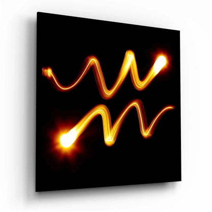 Horoscopes - Aquarius Glass Wall Art - LUXARTDECO