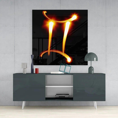 Horoscopes - Gemini Glass Wall Art - LUXARTDECO