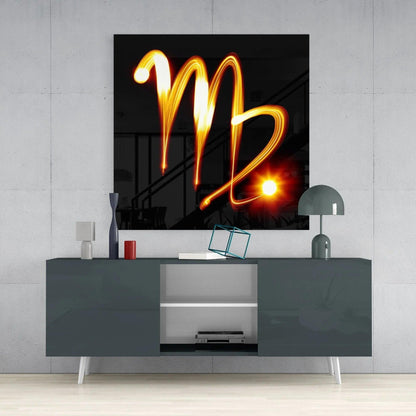 Horoscopes - Virgo Glass Wall Art - LUXARTDECO