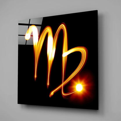 Horoscopes - Virgo Glass Wall Art - LUXARTDECO