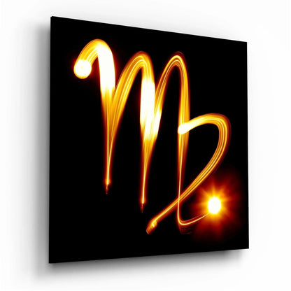 Horoscopes - Virgo Glass Wall Art - LUXARTDECO