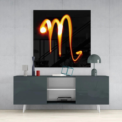 Horoscopes - Scorpio Glass Wall Art - LUXARTDECO