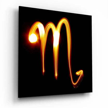 Horoscopes - Scorpio Glass Wall Art - LUXARTDECO