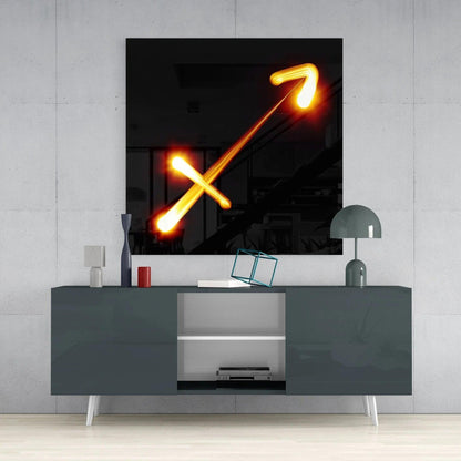 Horoscopes - Sagittarius Glass Wall Art - LUXARTDECO