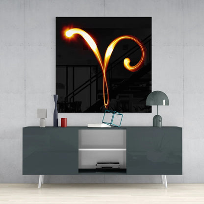 Horoscopes - Aries Glass Wall Art - LUXARTDECO