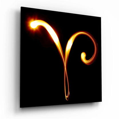 Horoscopes - Aries Glass Wall Art - LUXARTDECO