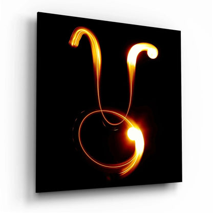 Horoscopes - Taurus Glass Wall Art - LUXARTDECO