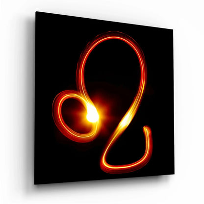 Horoscopes - Leo Glass Wall Art - LUXARTDECO