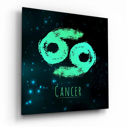 Horoscopes - Cancer Glass Wall Art - LUXARTDECO
