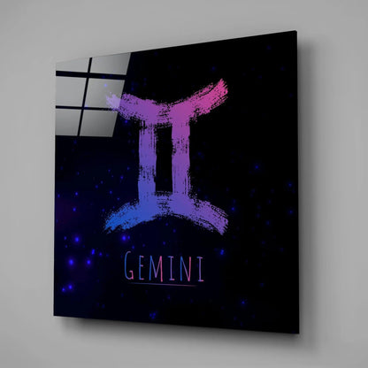 Horoscopes - Gemini Glass Wall Art - LUXARTDECO