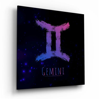 Horoscopes - Gemini Glass Wall Art - LUXARTDECO