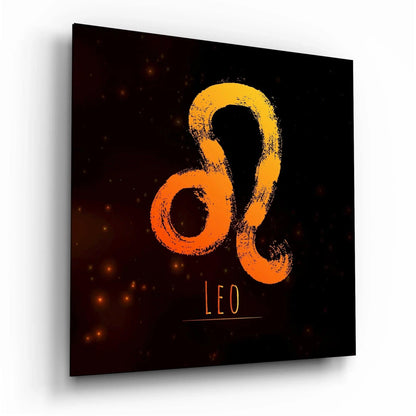 Horoscopes - Leo Glass Wall Art - LUXARTDECO