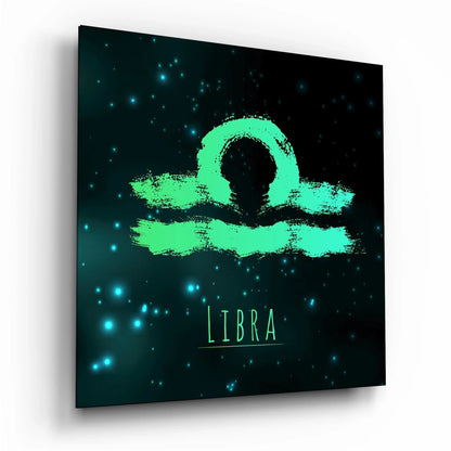 Horoscopes - Libra Glass Wall Art - LUXARTDECO
