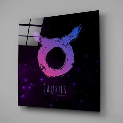 Horoscopes - Taurus Glass Wall Art - LUXARTDECO