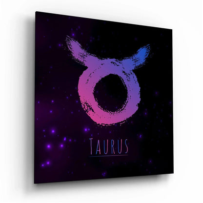 Horoscopes - Taurus Glass Wall Art - LUXARTDECO