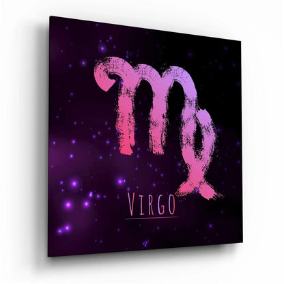 Horoscopes - Virgo Glass Wall Art - LUXARTDECO