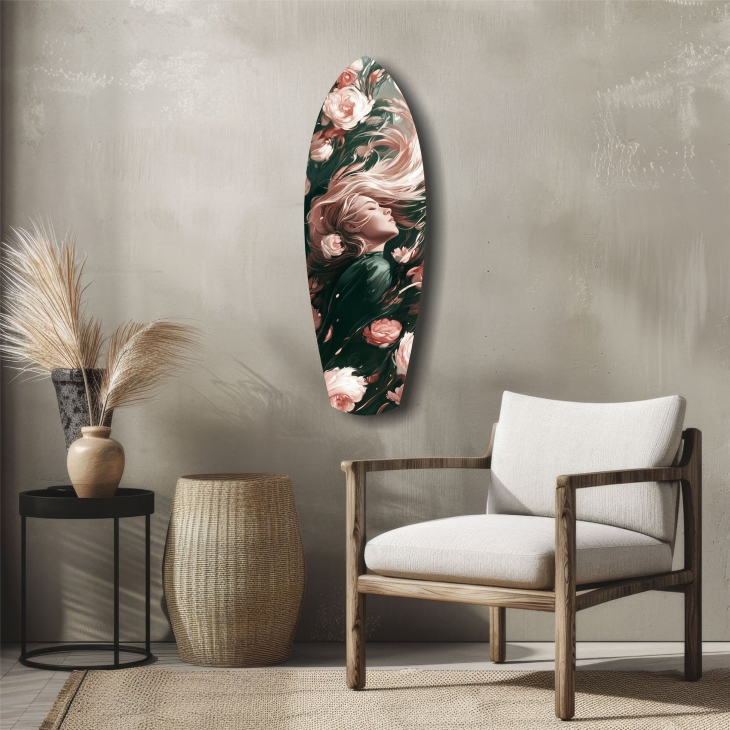 Blooming Breeze Glass Wall Art