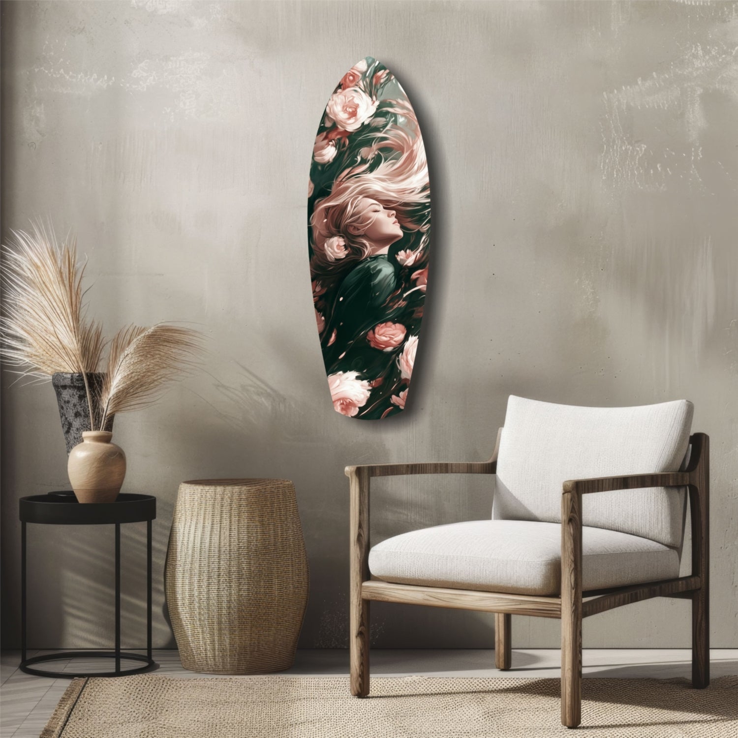 Blooming Breeze Glass Wall Art