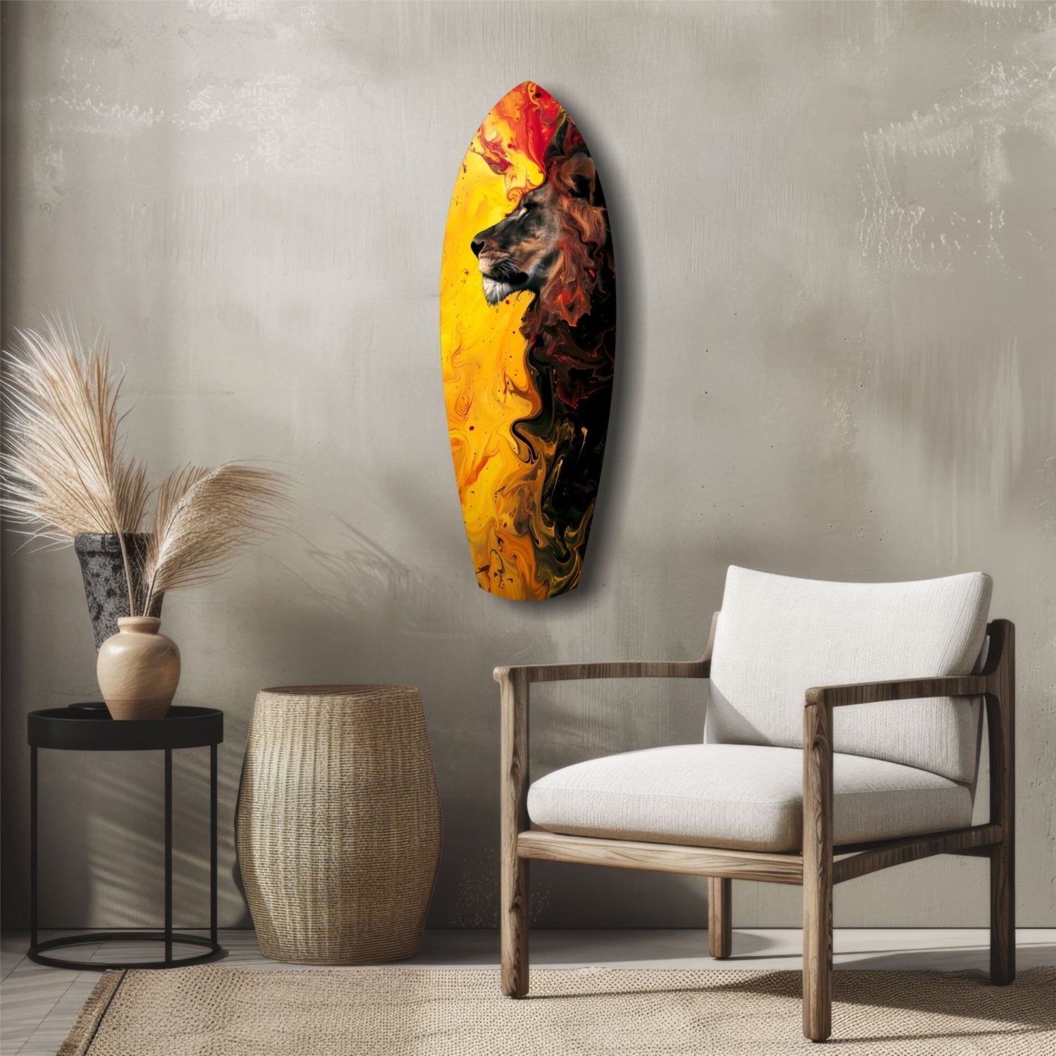 Lion Pride V3 Glass Wall Art