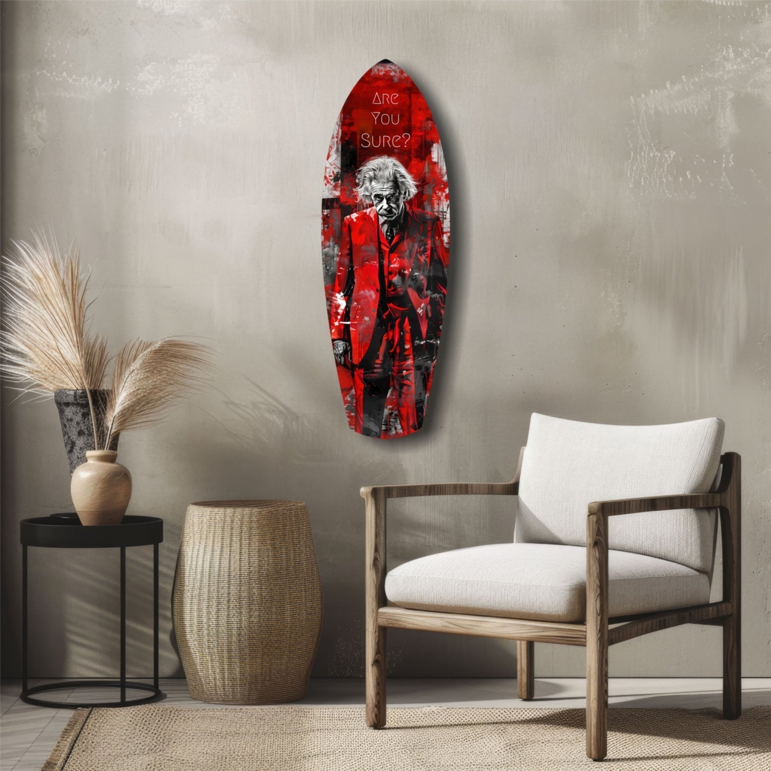 Are You Sure Glass Wall Art