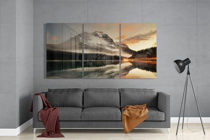 Mountain View Glass Wall Art - LUXARTDECO