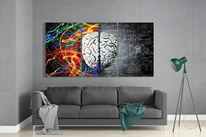 Brain Mega Glass Wall Art - LUXARTDECO
