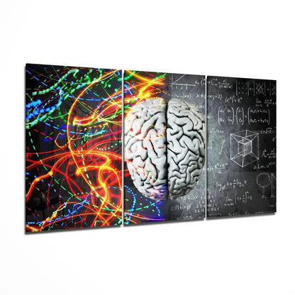 Brain Mega Glass Wall Art - LUXARTDECO