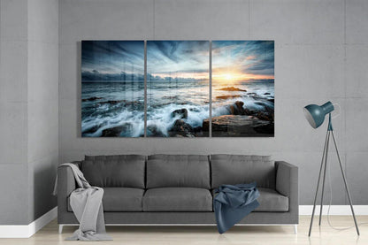 Sunset Mega Glass Wall Art - LUXARTDECO