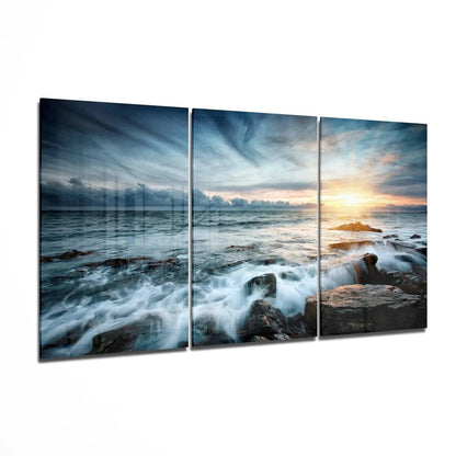 Sunset Mega Glass Wall Art - LUXARTDECO