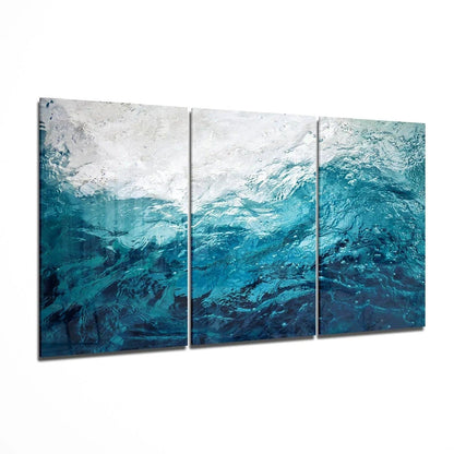 Water Mountains Mega Glass Wall Art - LUXARTDECO