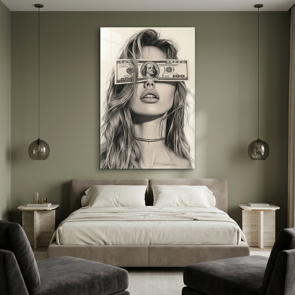 Mockup camera da letto
