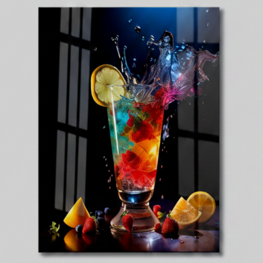 Fruit Cocktail Glass Wall Art