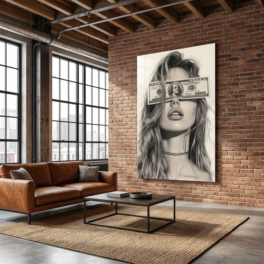 Mockup loft industriale