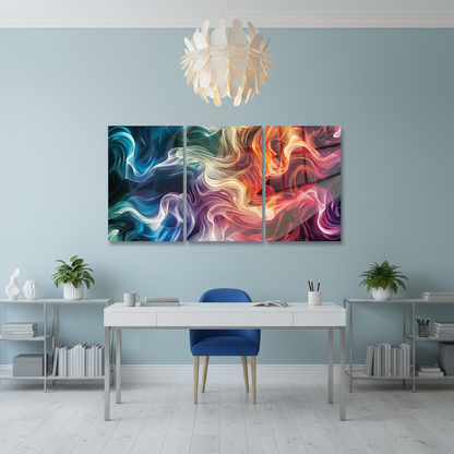 Mockup studio creativo azzurro