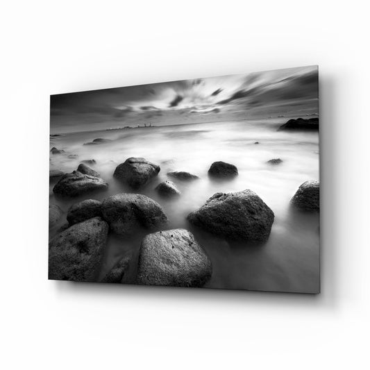 Cliffs Glass Wall Art