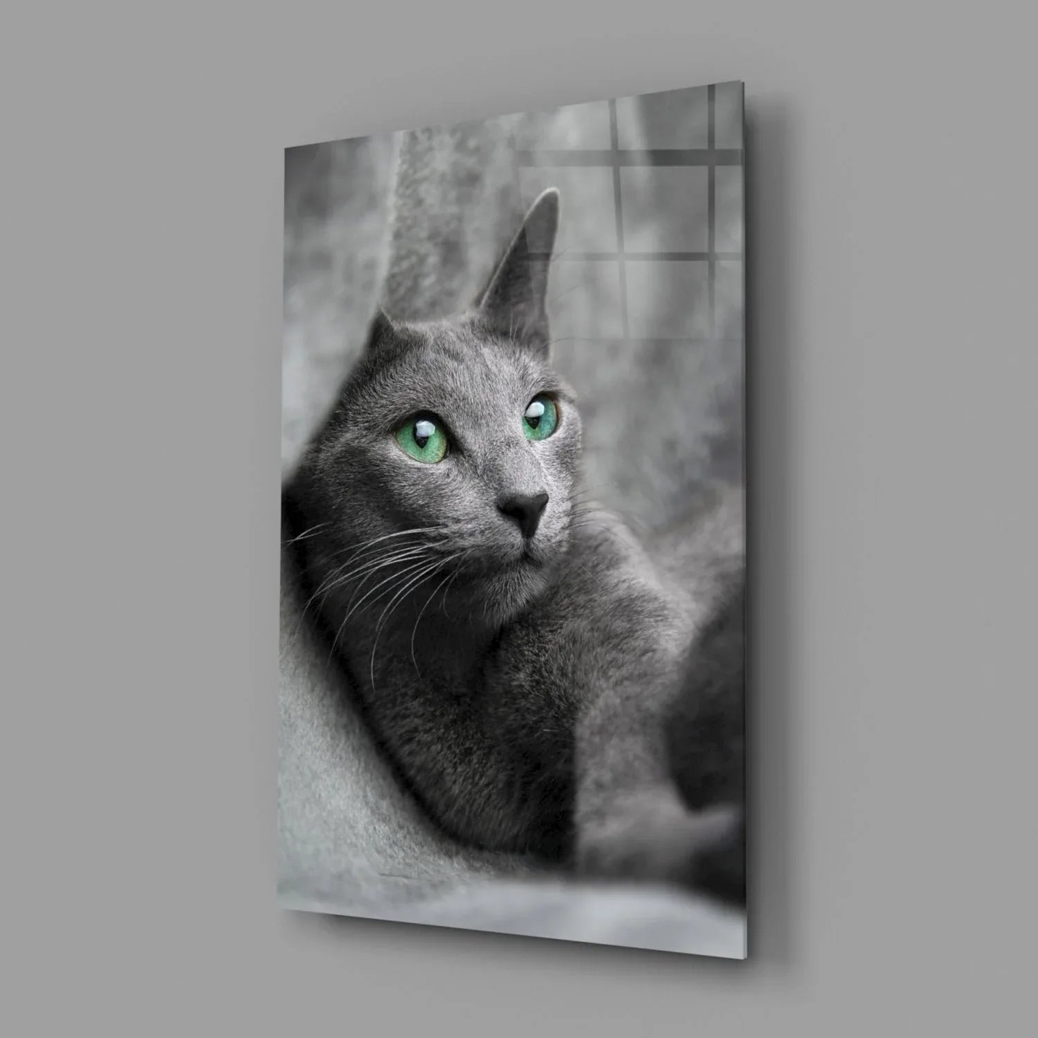 Cat Glass Wall Art - LUXARTDECO