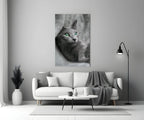Cat Glass Wall Art - LUXARTDECO
