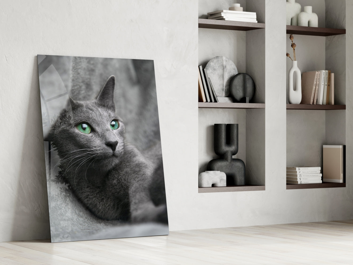 Cat Glass Wall Art