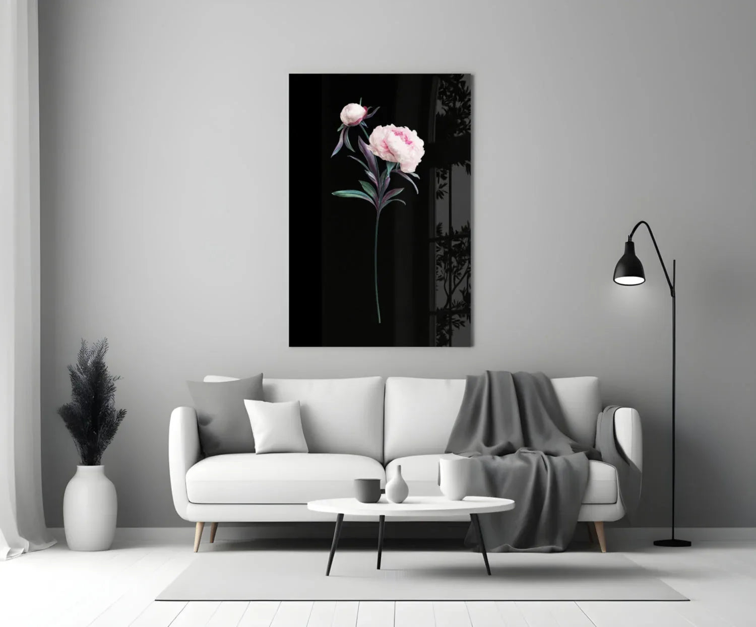 Flower Glass Wall Art - LUXARTDECO