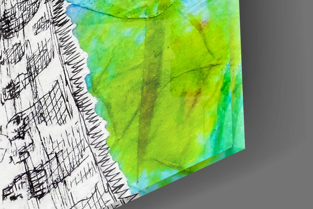 Giraffe Glass Wall Art - LUXARTDECO