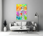 Giraffe Glass Wall Art - LUXARTDECO