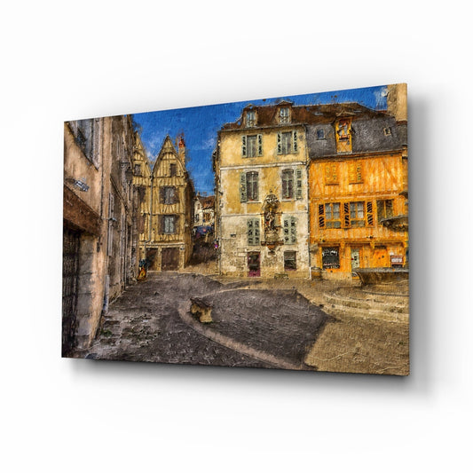 Medieval Square Glass Wall Art
