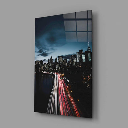 City Landscape Glass Wall Art - LUXARTDECO