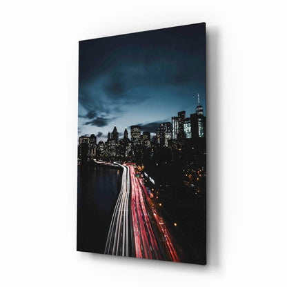 City Landscape Glass Wall Art - LUXARTDECO