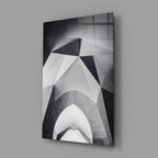 Architectural Geometric Shapes Glass Wall Art - LUXARTDECO