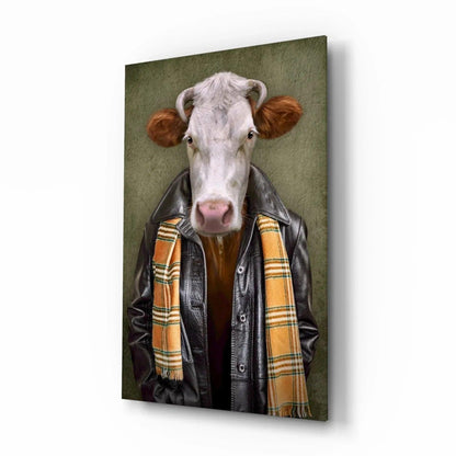 Ox Head Glass Wall Art - LUXARTDECO