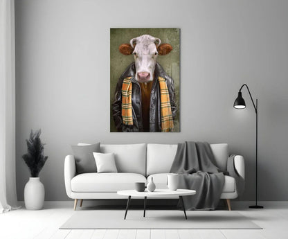 Ox Head Glass Wall Art - LUXARTDECO