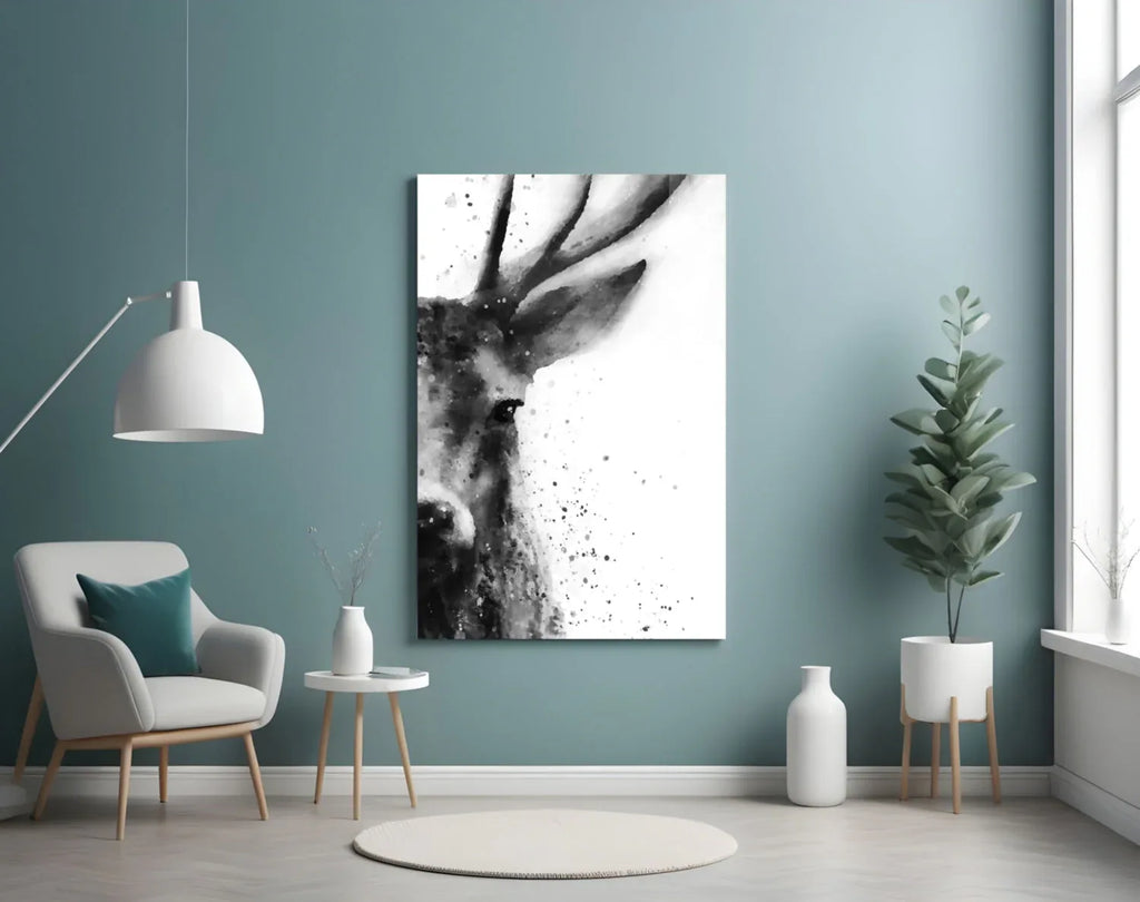 Deer Glass Wall Art - LUXARTDECO
