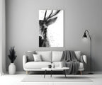 Deer Glass Wall Art - LUXARTDECO