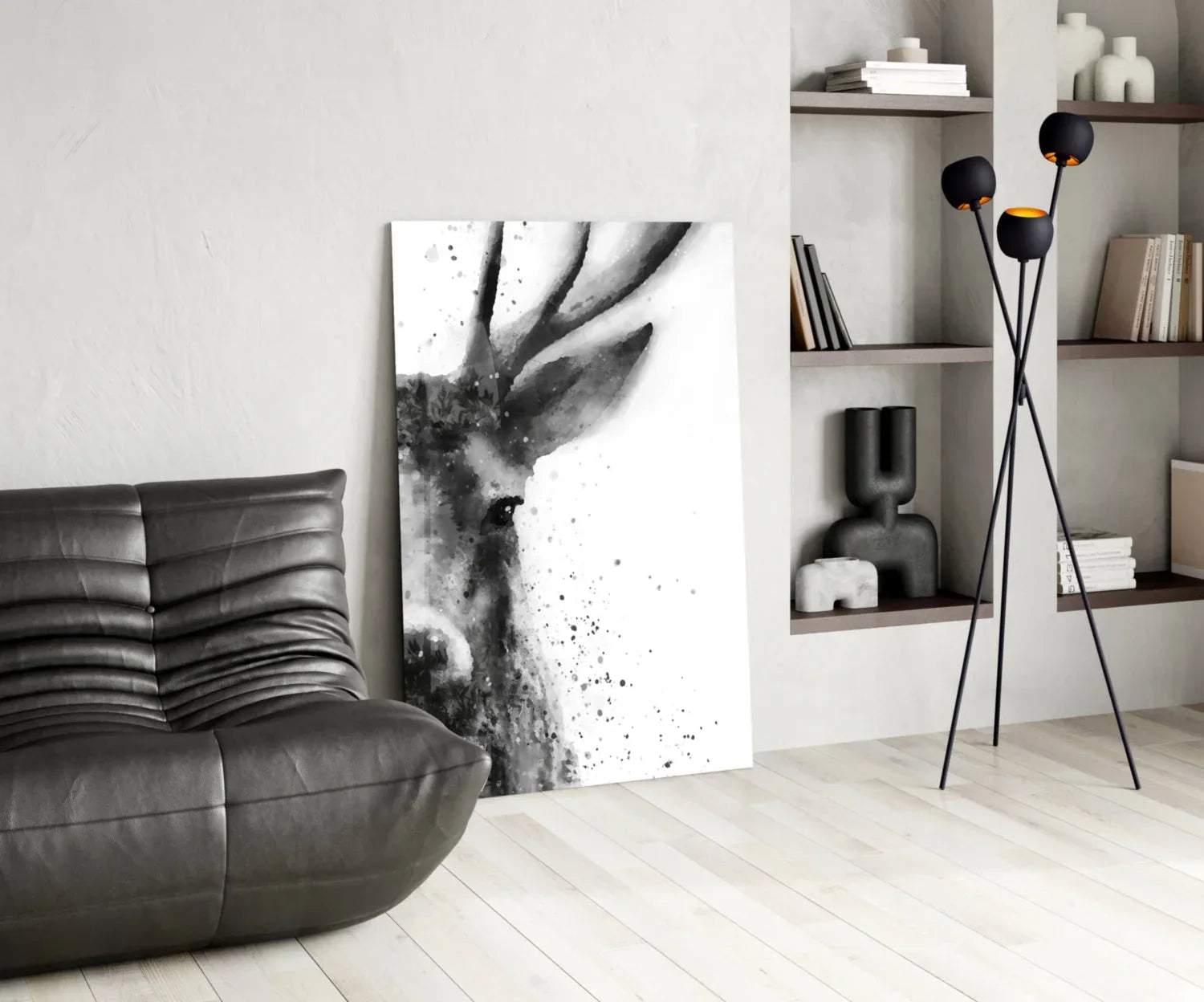 Deer Glass Wall Art - LUXARTDECO